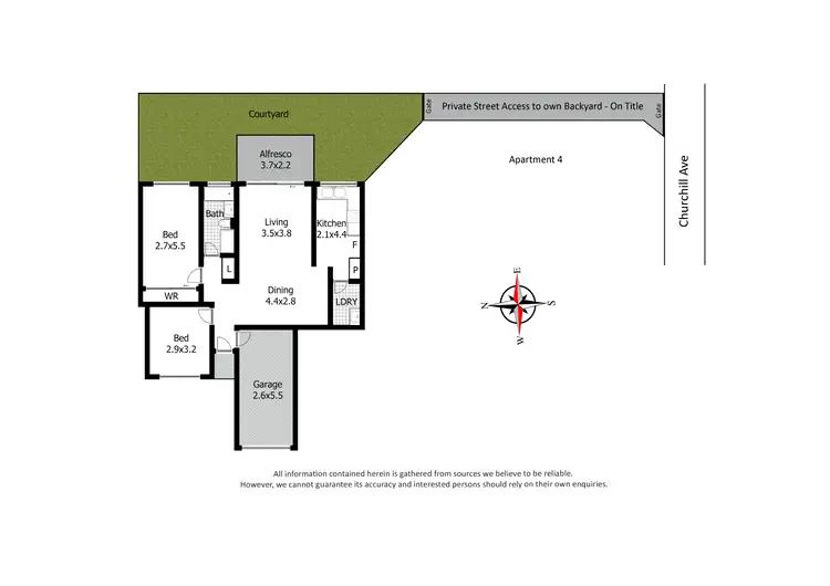 Floorplan of Homely apartment listing, 3/27-29 Churchill Avenue, Strathfield NSW 2135