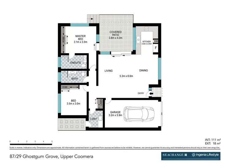 Floorplan of Homely retirement listing, 87/29 Ghostgum Grove, Upper Coomera QLD 4209