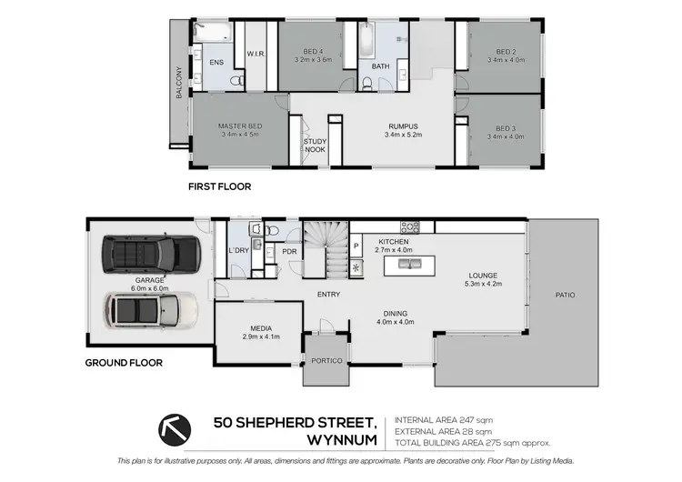 Floorplan of Homely house listing, 50 Shepherd Street, Wynnum QLD 4178