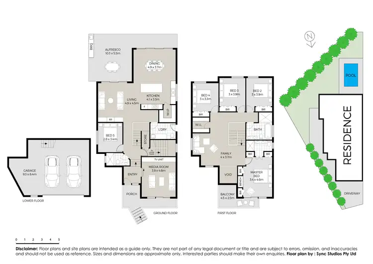 Floorplan of Homely semi-detached listing, 24A Dobson Crescent, Dundas Valley NSW 2117