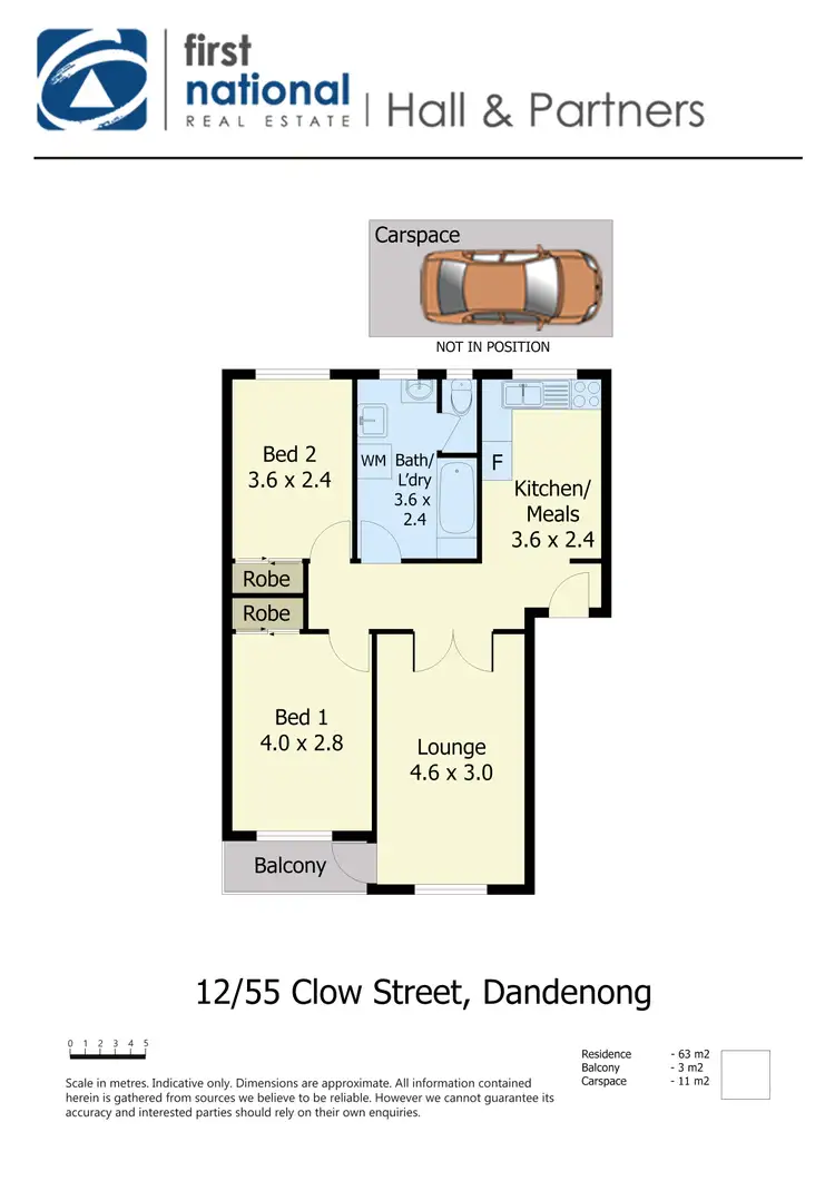 Floorplan of Homely apartment listing, 12/55 Clow Street, Dandenong VIC 3175