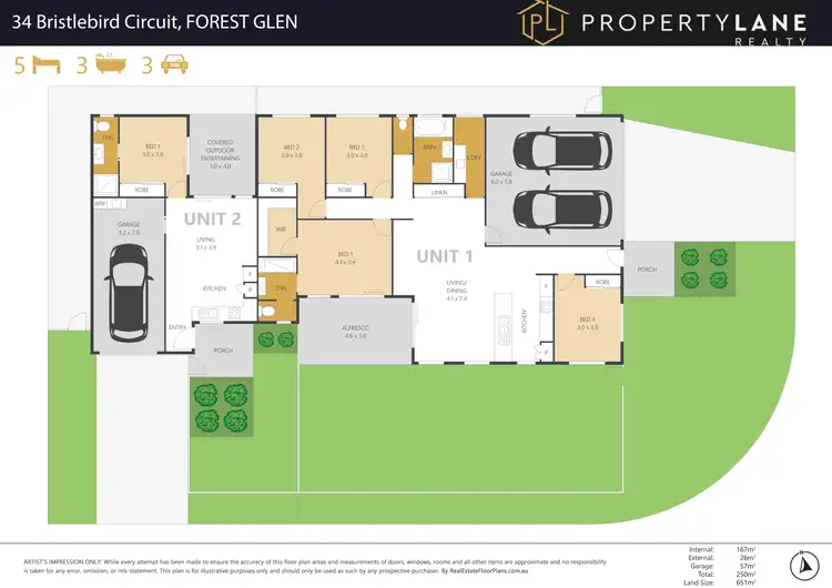 Floorplan of Homely house listing, 34 Bristlebird Circuit, Forest Glen QLD 4556
