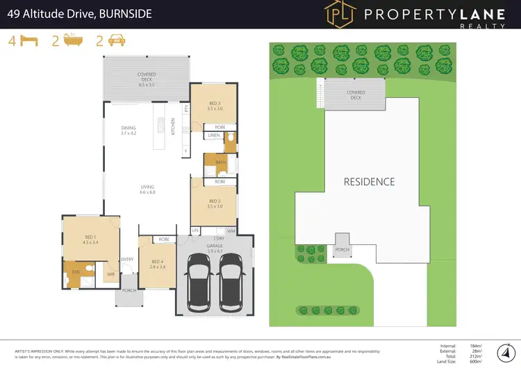 Floorplan of Homely house listing, 49 Altitude Drive, Burnside QLD 4560