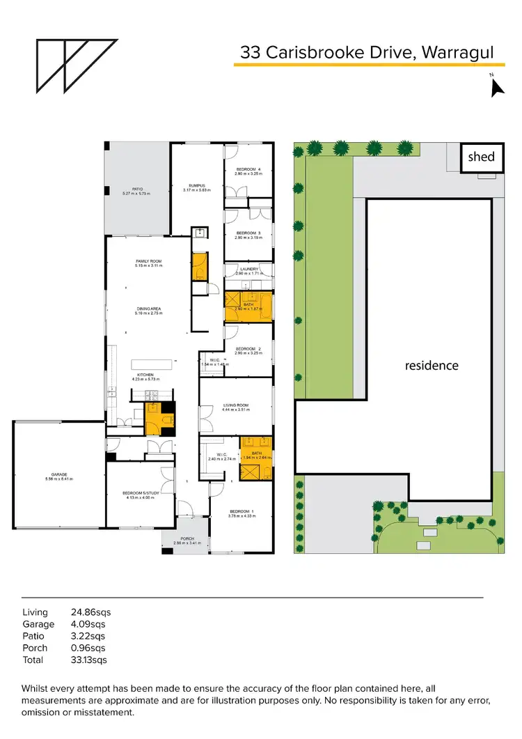 Floorplan of Homely house listing, 33 Carisbrooke Drive, Warragul VIC 3820