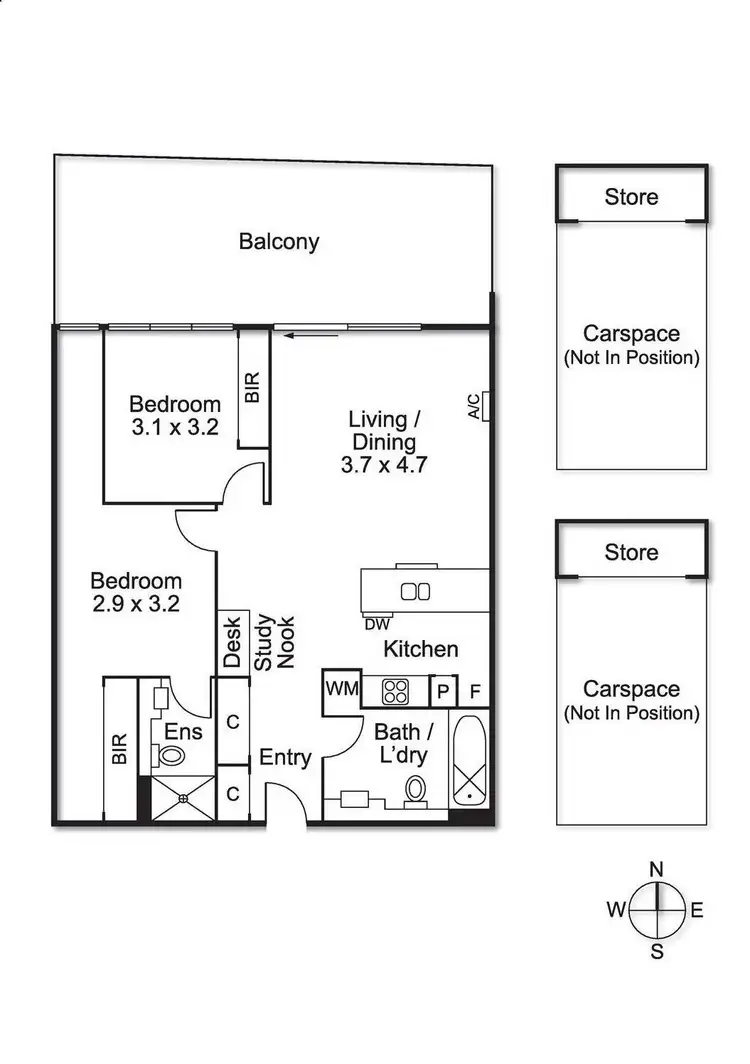 Floorplan of Homely apartment listing, 515/15 Clifton Street, Prahran VIC 3181