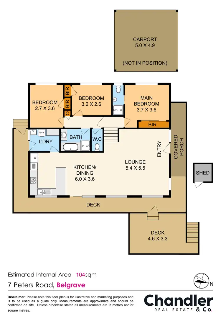 Floorplan of Homely house listing, 7 Peters Road, Belgrave VIC 3160