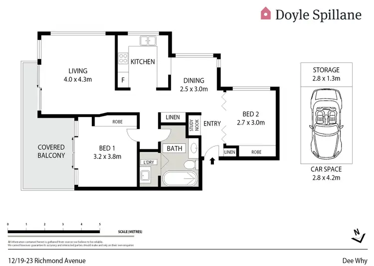 Floorplan of Homely apartment listing, 12/19-23 Richmond Avenue, Dee Why NSW 2099