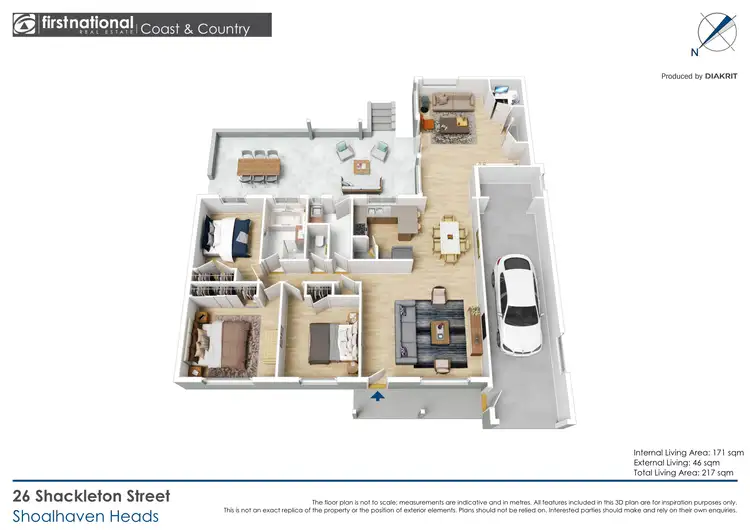 Floorplan of Homely house listing, 26 Shackleton Street, Shoalhaven Heads NSW 2535