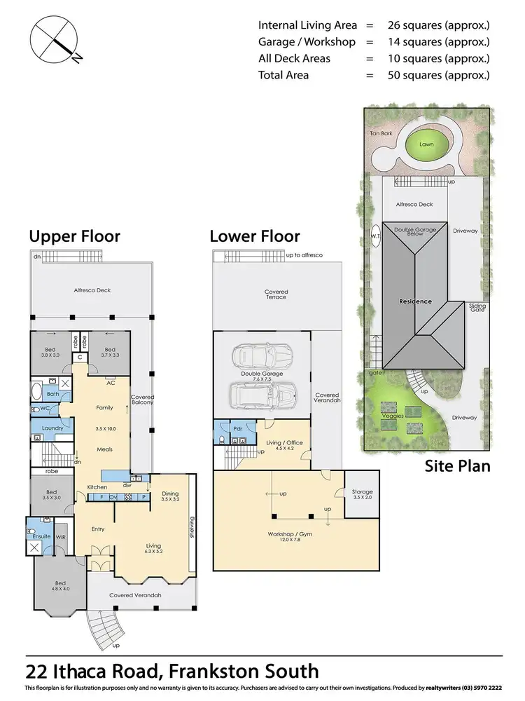 Floorplan of Homely house listing, 22 Ithaca Road, Frankston South VIC 3199