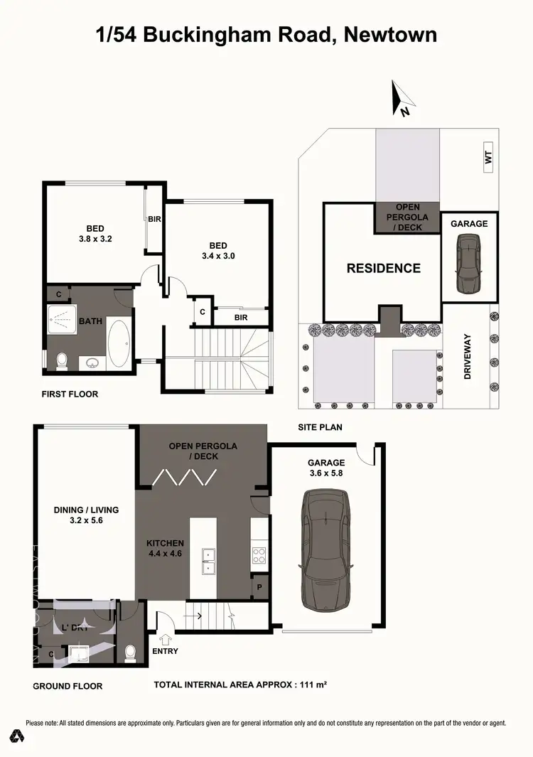 Floorplan of Homely house listing, 1/54 Buckingham Road, Newtown VIC 3220