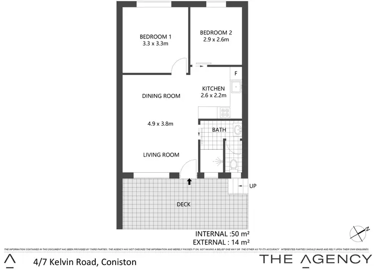Floorplan of Homely unit listing, 4/7 Kelvin Road, Coniston NSW 2500