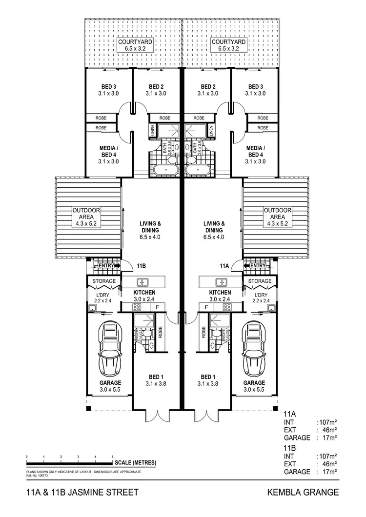 Floorplan of Homely villa listing, 11A Jasmine Street, Horsley NSW 2530