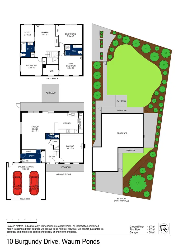 Floorplan of Homely house listing, 10 Burgundy Drive, Waurn Ponds VIC 3216
