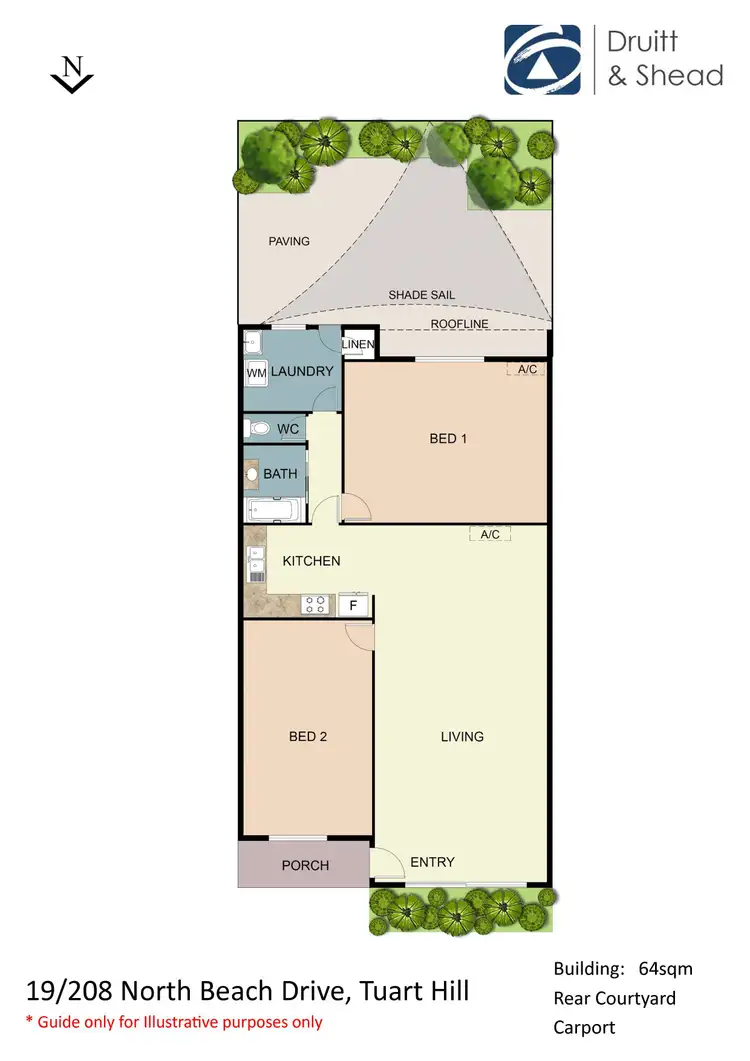 Floorplan of Homely villa listing, 19/208 North Beach Drive, Tuart Hill WA 6060