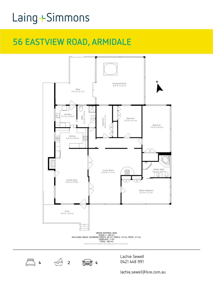 Floorplan of Homely rural property listing, 56 Eastview Road, Armidale NSW 2350