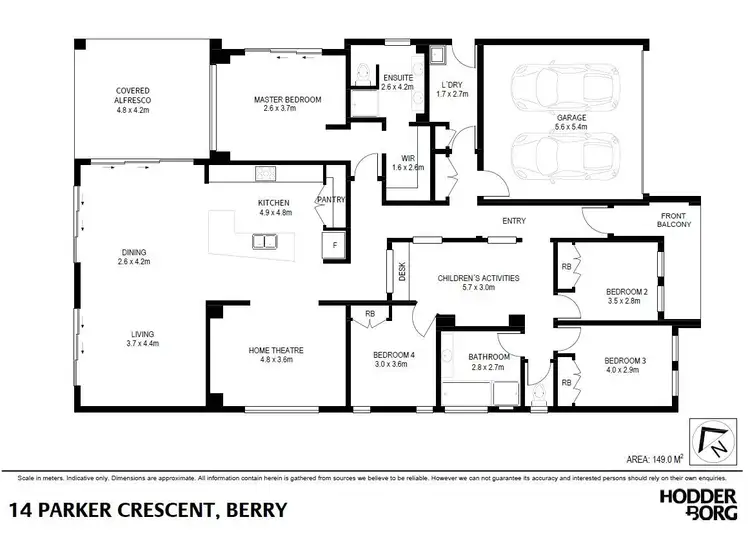 Floorplan of Homely house listing, 14 Parker Crescent, Berry NSW 2535