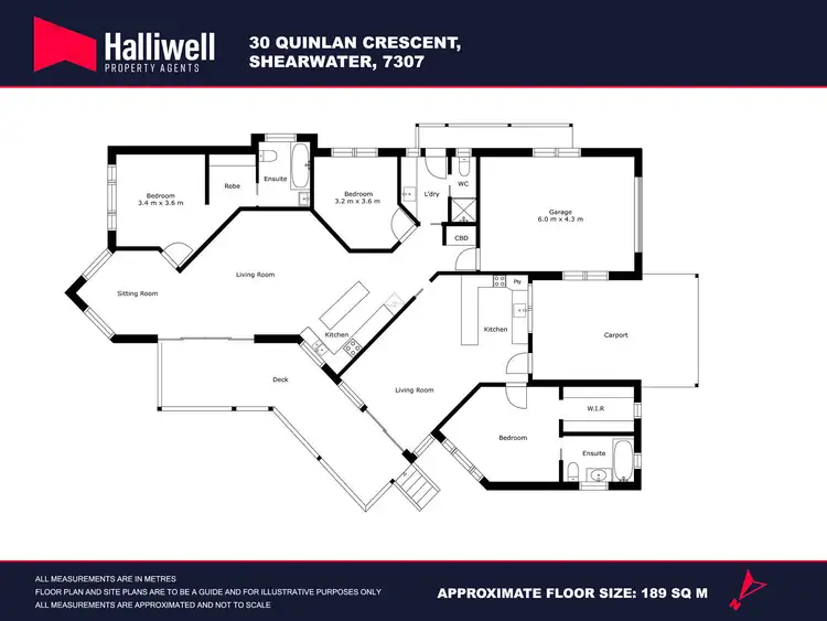 Floorplan of Homely house listing, 30 Quinlan Crescent, Shearwater TAS 7307