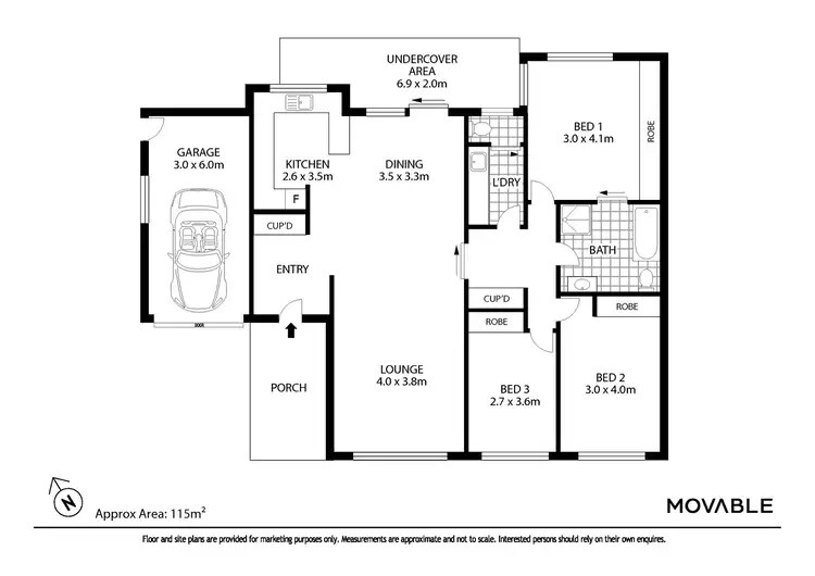 Floorplan of Homely house listing, 4 Richmond Terrace, Elermore Vale NSW 2287