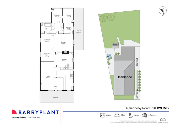 Floorplan of Homely land listing, 6 Ranceby Road, Poowong VIC 3988