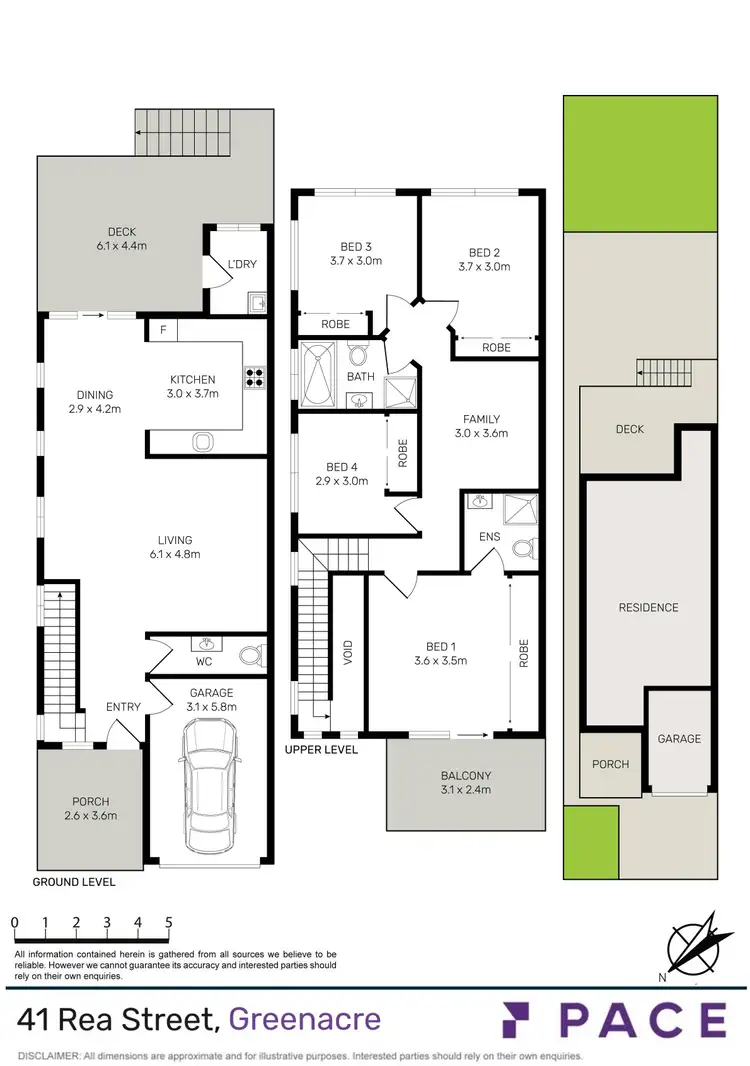 Floorplan of Homely semi-detached listing, 41 Rea Street, Greenacre NSW 2190