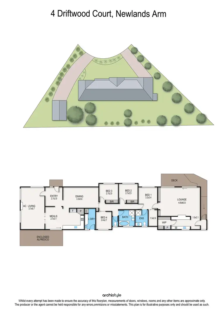 Floorplan of Homely house listing, 4 Driftwood Court, Newlands Arm VIC 3875