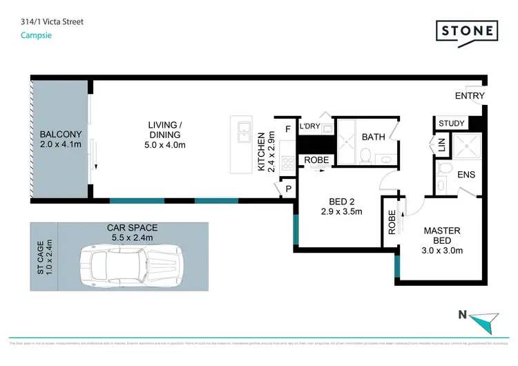 Floorplan of Homely apartment listing, Level 3/314/1 Victa Street, Campsie NSW 2194