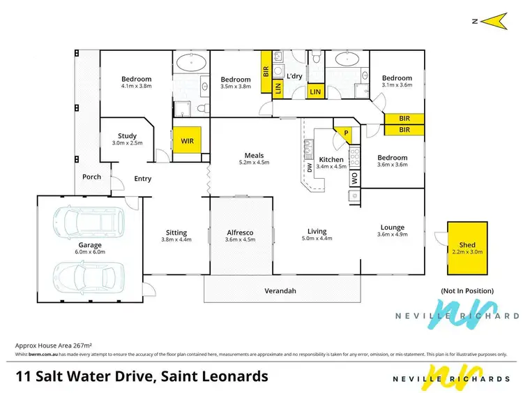 Floorplan of Homely house listing, 11 Salt Water Drive, St Leonards VIC 3223