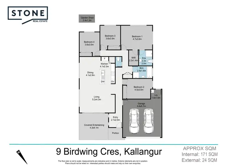 Floorplan of Homely house listing, 9 Birdwing Crescent, Kallangur QLD 4503