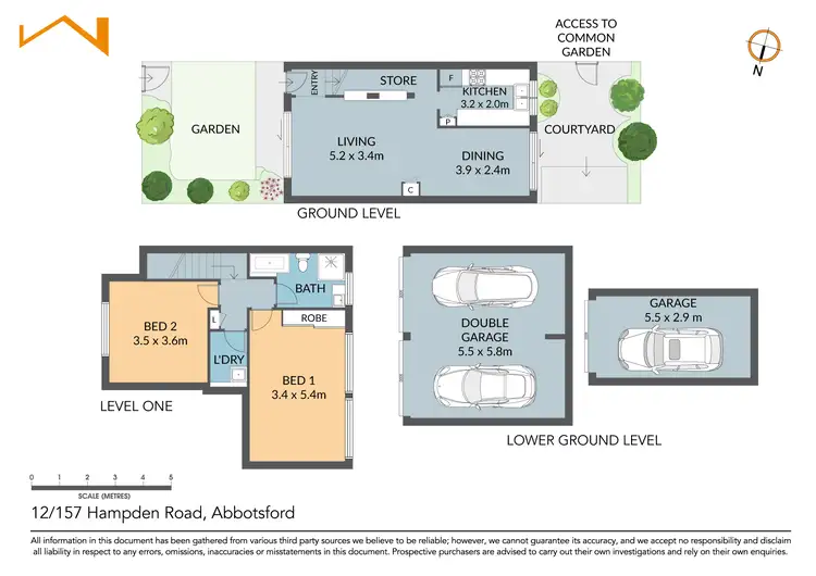 Floorplan of Homely townhouse listing, 12/157-159 Hampden Road, Wareemba NSW 2046
