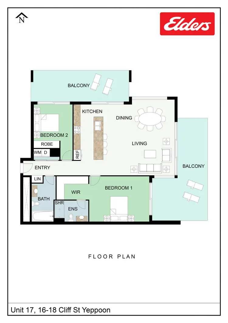 Floorplan of Homely unit listing, 17/16-18 Cliff Street, Yeppoon QLD 4703