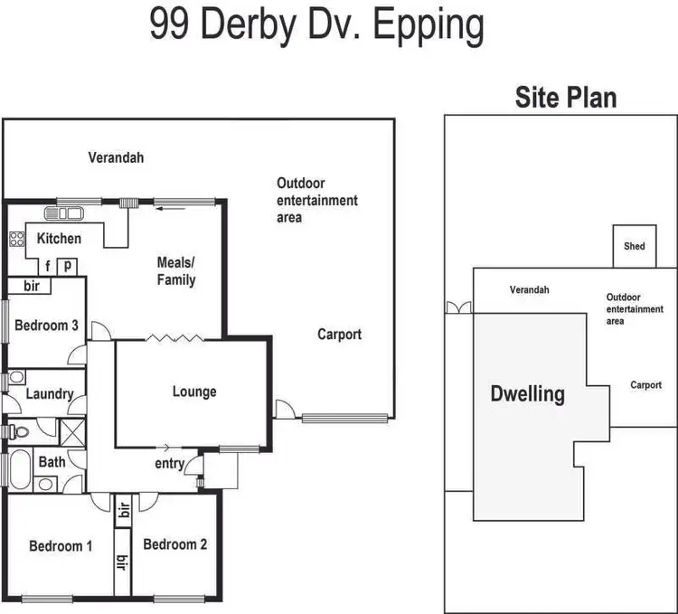 Floorplan of Homely house listing, 99 Derby Drive, Epping VIC 3076