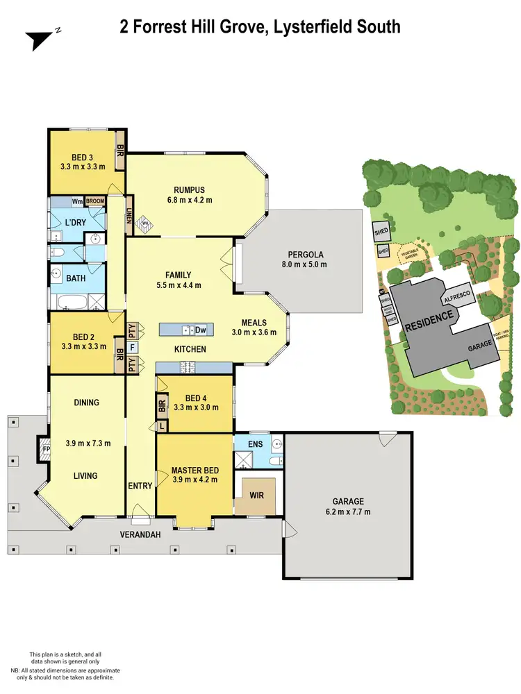 Floorplan of Homely house listing, 2 Forrest Hill Grove, Lysterfield South VIC 3156