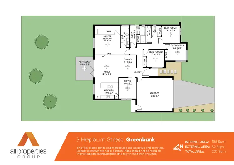 Floorplan of Homely house listing, 3 Hepburn Street, Greenbank QLD 4124