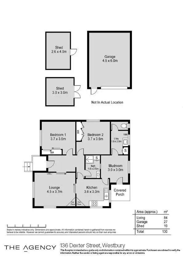 Floorplan of Homely house listing, 136 Dexter Street, Westbury TAS 7303