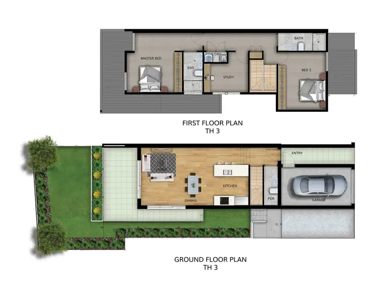 Floorplan of Homely townhouse listing, 3 Brewster Street, Mittagong NSW 2575