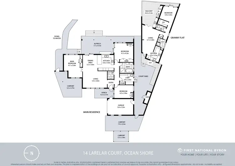 Floorplan of Homely house listing, 14 Larelar Court, Ocean Shores NSW 2483