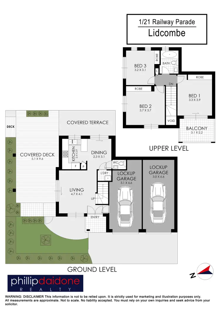 Floorplan of Homely semi-detached listing, 1/21 Railway Parade, Lidcombe NSW 2141