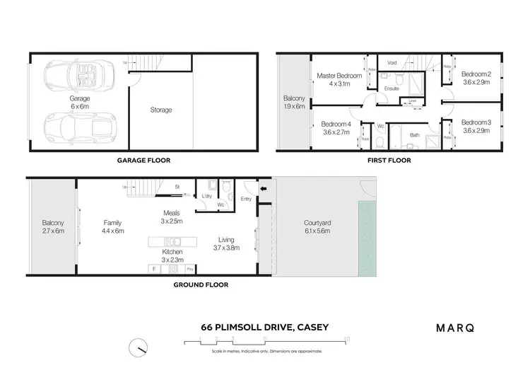 Floorplan of Homely townhouse listing, 66 Plimsoll Drive, Casey ACT 2913