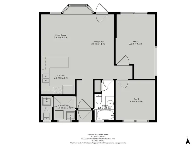 Floorplan of Homely apartment listing, 4/27 Roberson Street, Berridale NSW 2628