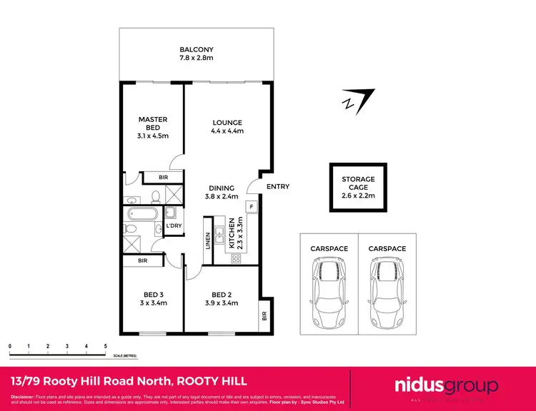Floorplan of Homely unit listing, 13/79-81 Rooty Hill Road North, Rooty Hill NSW 2766