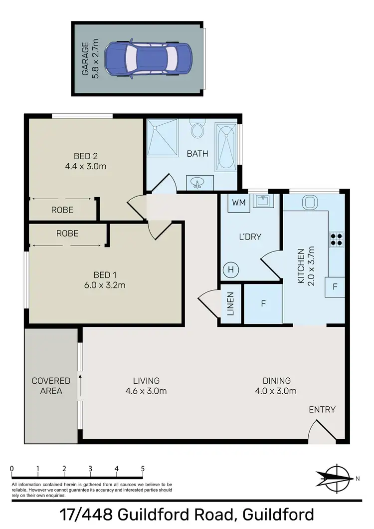 Floorplan of Homely unit listing, 17/448 Guildford Road, Guildford NSW 2161