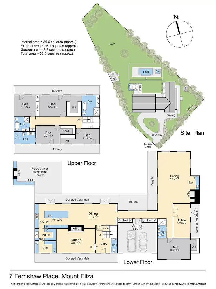 Floorplan of Homely house listing, 7 Fernshaw Place, Mount Eliza VIC 3930