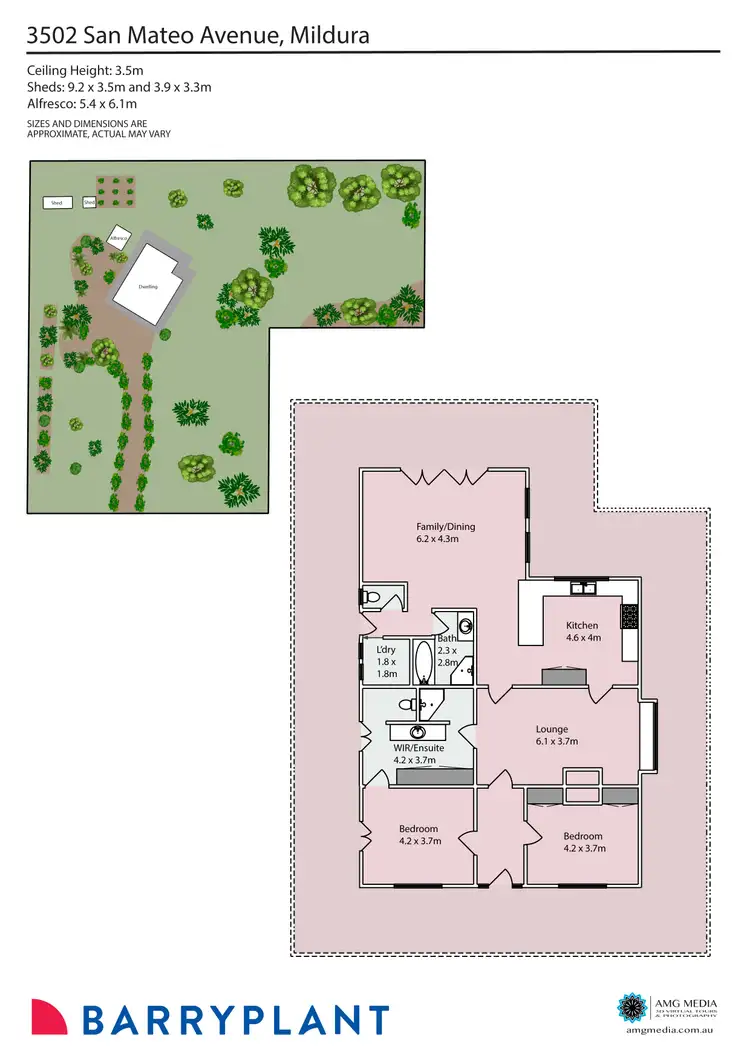 Floorplan of Homely house listing, 3502 San Mateo Avenue, Mildura VIC 3500