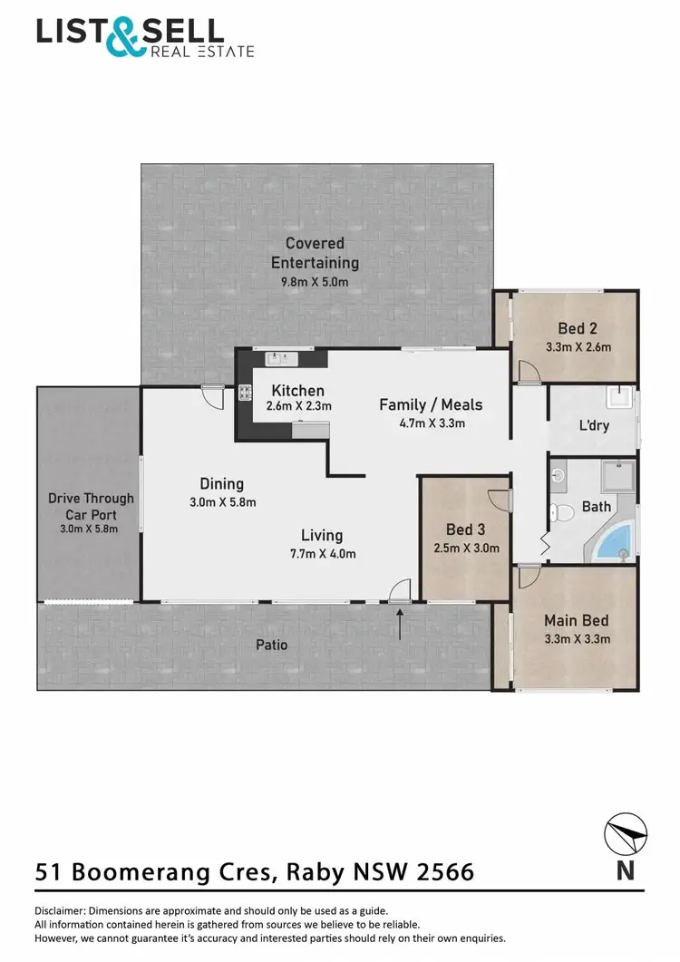 Floorplan of Homely house listing, 51 Boomerang Crescent, Raby NSW 2566