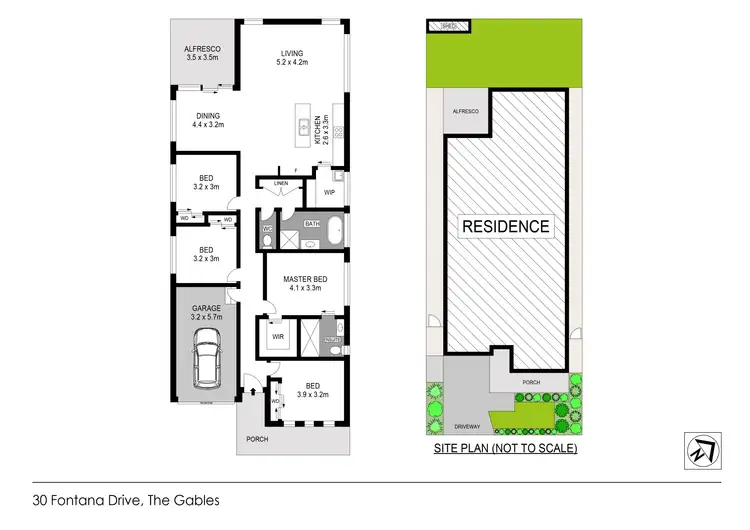 Floorplan of Homely house listing, 30 Fontana Drive, Box Hill NSW 2765