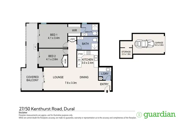 Floorplan of Homely unit listing, 27/50 Kenthurst Road, Dural NSW 2158