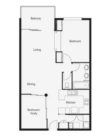 Floorplan of Homely unit listing, 1125/2-10 Greenslopes Street, Cairns North QLD 4870
