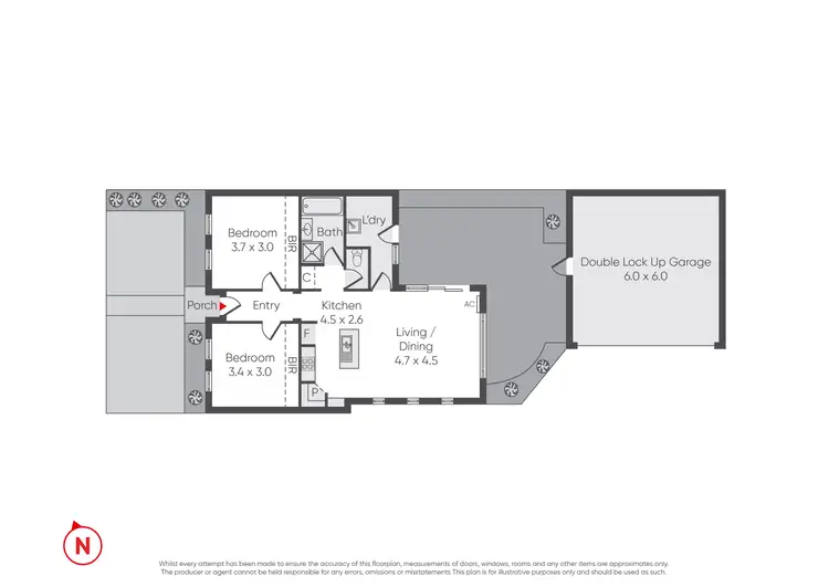 Floorplan of Homely unit listing, 1/16 Lynch Court, Altona Meadows VIC 3028