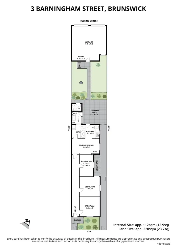 Floorplan of Homely house listing, 3 Barningham Street, Brunswick VIC 3056