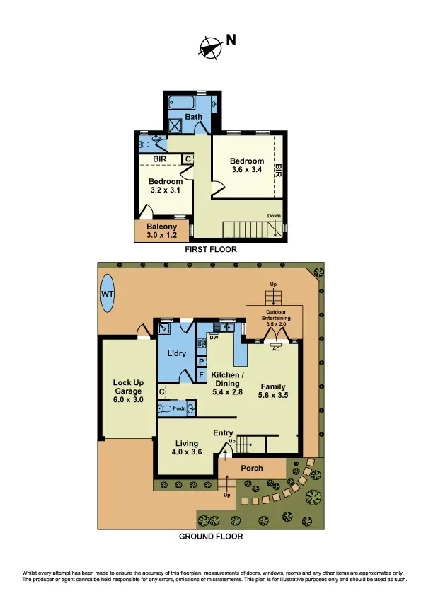 Floorplan of Homely townhouse listing, 13 Alfred Street, Sunshine VIC 3020
